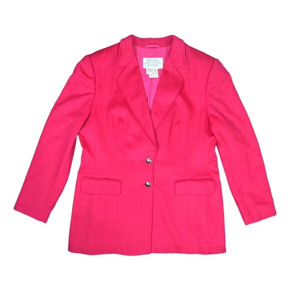 Vintage Escada Margaretha Ley x Piacenza Orylactus Rabbit Wool Blazer - Size 44 - Picture 2 of 11